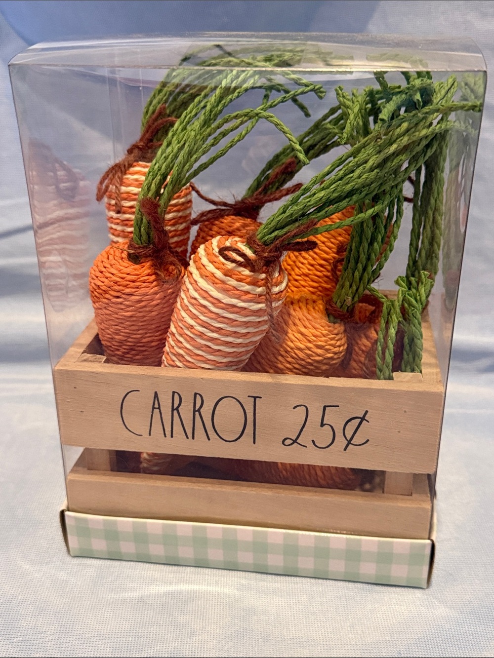 Rae Dunn CARROT $0.25 crate Easter Decor